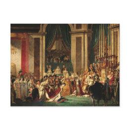 Small The Coronation Of Napoleon By Jacques-louis David Postinvitations Front View