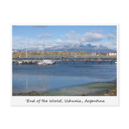 Small The End Of The World, Ushuaia, Argentina Postinvitations Front View