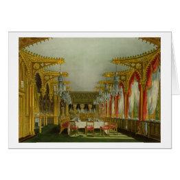 Small The Gothic Dining Room At Carlton House From Pyne' Front View