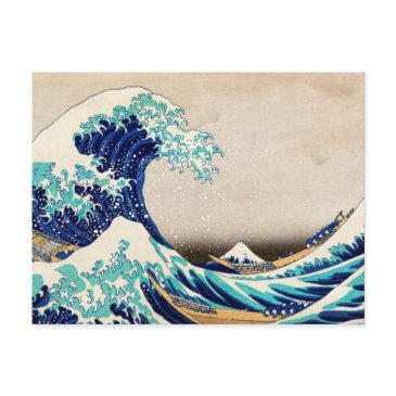 the great wave off kanagawa vintage japanese art postinvitations