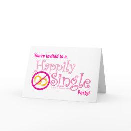 Small The Happily Single Collection By Mdillon Designs Invitation Front View