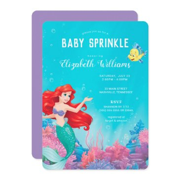 the little mermaid | summer baby sprinkle invitation