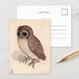 Small The Little Owl | Albrecht Dürer Postinvitations Front View