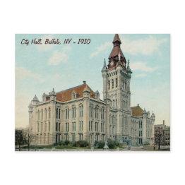 Small The Original City Hall In Buffalo Postinvitations Front View