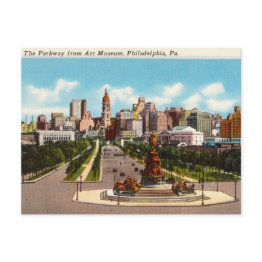 Small The Parkway, Philadelphia, Pennsylvania Postinvitations Front View