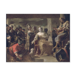 Small The Queen Of Sheba Before Solomon Postinvitations Front View