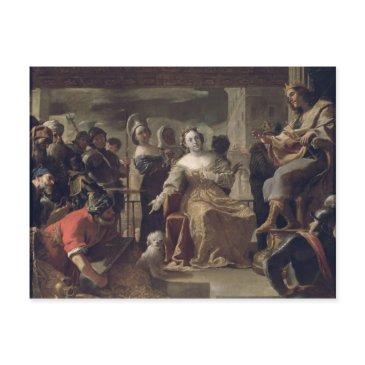 the queen of sheba before solomon postinvitations