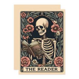 Small The Reader Tarot Invitations Front View