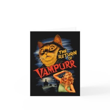 the return of vampurr funny cat invitations