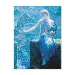 Small The Valkyrie's Vigil By Edward Robert Hughes Postinvitations Front View