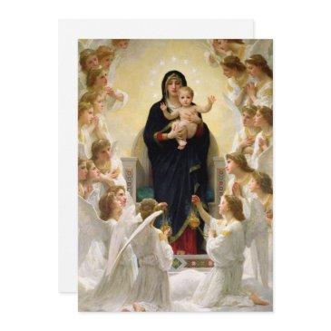 the virgin with angels -william-adolphe bouguereau invitation