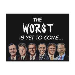 Small The Worst Is Yet To Come... Postinvitations Front View