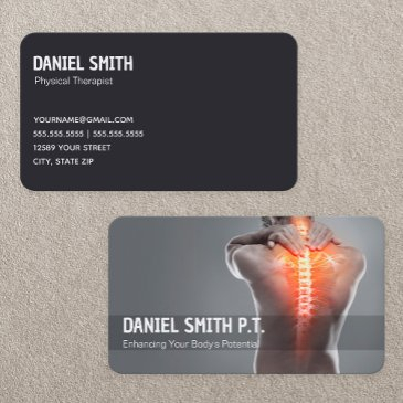 therapist physical therapy business invitations