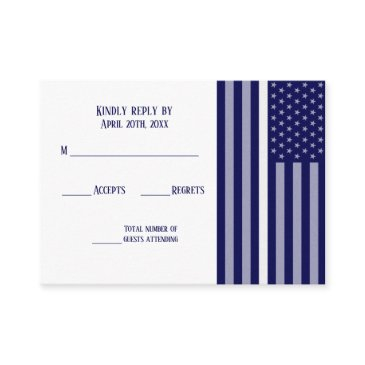 thin white line flag enclosure invitations