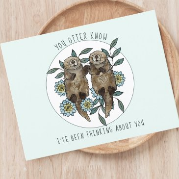 thinking of you otters postinvitations