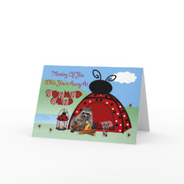 Small Thinking Of You While You're Away At Summer Camp Invitations Front View
