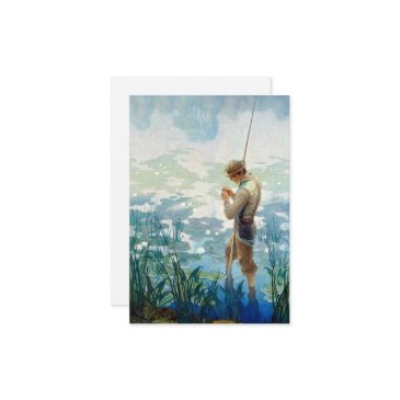 thoreau fishing at walden pond by n. c. wyeth enclosure invitations
