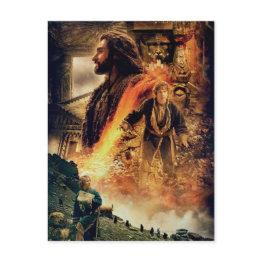 Small Thorin Oakenshield™ And Bilbo Baggins™ In Erebor Postinvitations Front View