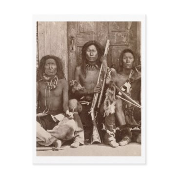 three indian braves, photographed by the royal eng postinvitations