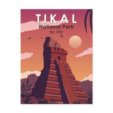 tikal national park guatemala vintage postinvitations