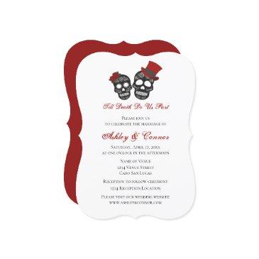 till death do us part | wedding invitation