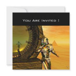 Small Titan In The Desert Of Hyperion Invitation Front View