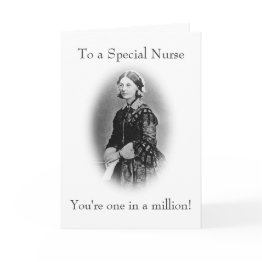 Small To A Special Nurse-florence Nightingale Thank You Invitations Front View