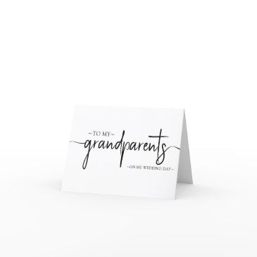 to my grandparents on my wedding day keepsake thank you invitations