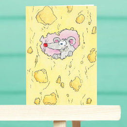 Small Too Cheesy? Greeting Invitations By Nicole Janes Front View