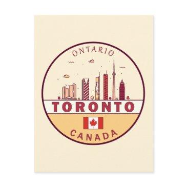 toronto canada city skyline emblem postinvitations