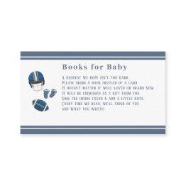 Small Touchdowns And Tiny Toes, Football Baby Shower Enclosure Invitations Front View