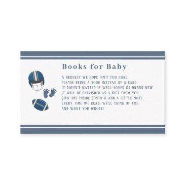 touchdowns and tiny toes, football baby shower enclosure invitations