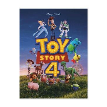toy story 4 | toys on field theatrical poster postinvitations