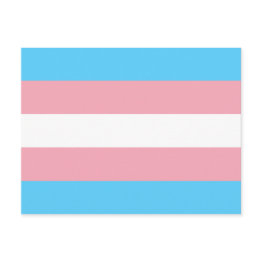 Small Transgender Pride Flag Postinvitations Front View