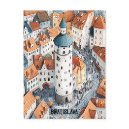 Small Travel To Bratislava Slovakia Postinvitations Front View