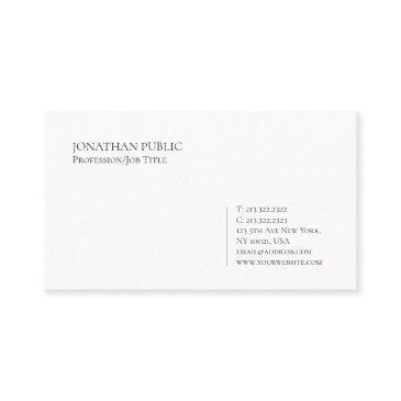 trending modern elegant minimalist white plain business invitations