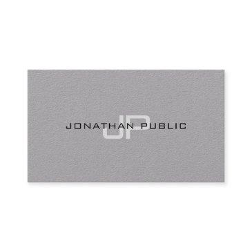 trendy elegant monogram minimalist plain luxury business invitations