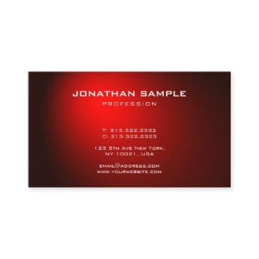 trendy minimalistic chic design black red plain business invitations
