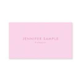 Small Trendy Pink Professional Simple Template Modern Business Invitations Front View
