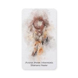 Small *~* Tribal - Shamanic Sacred Dream Catcher Shaman Business Invitations Front View
