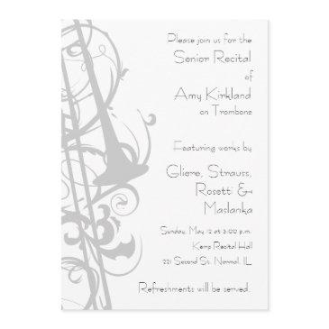 trombone recital invitation