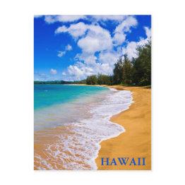 Small Tropical Beach Paradise, Hawaii Postinvitations Front View
