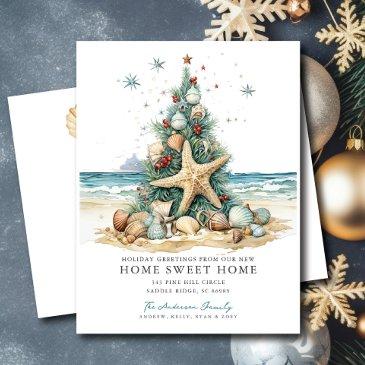 tropical christmas moving announcement