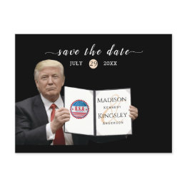 Small Trump Greatest Amazing Wedding Save The Date Announcement Postinvitations Front View