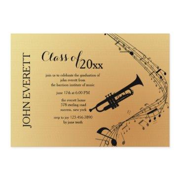 trumpet musical instrument invitation
