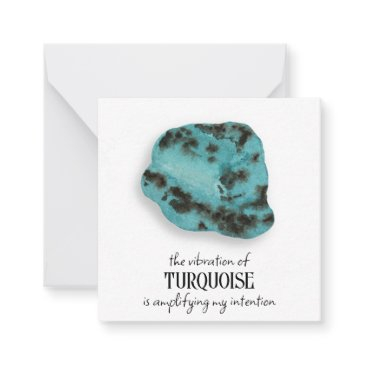 *~* turquoise gem intention ap64 flat note invitations