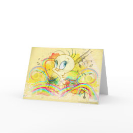 Small Tweety™ In Rainbows Invitations Front View