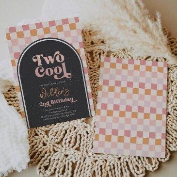 two cool girl's skater invitation | girl cool