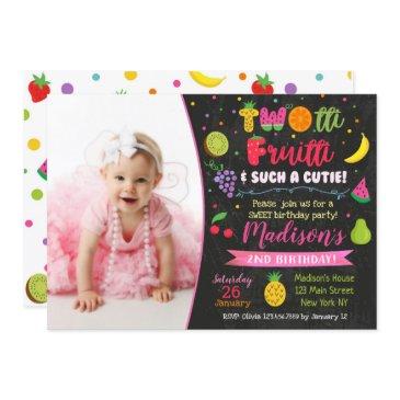 twotti frutti birthday party invitation