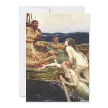 ulysses and the sirens - herbert james draper 1909 invitation